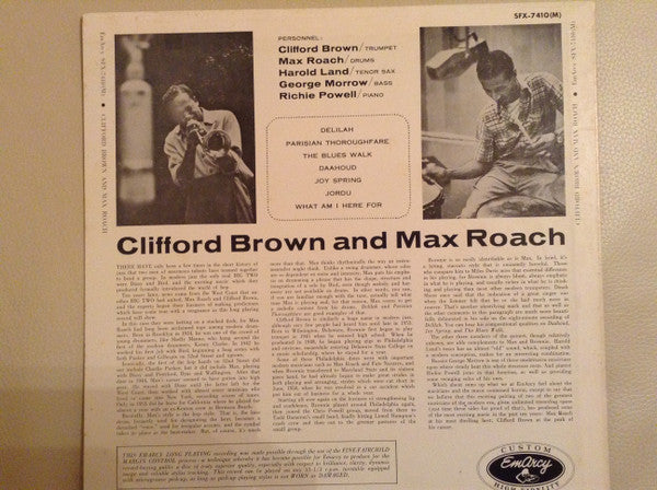 Clifford Brown And Max Roach - Clifford Brown And Max Roach(LP, Alb...