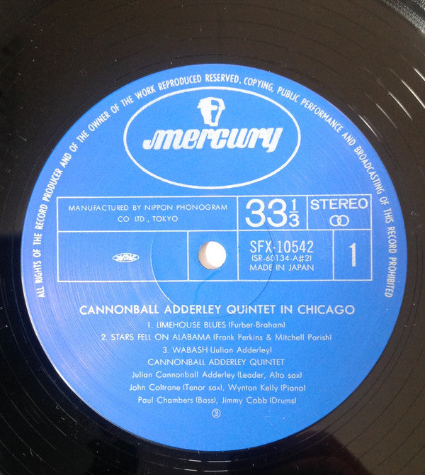 Cannonball Adderley Quintet* - In Chicago (LP, Album, RE)