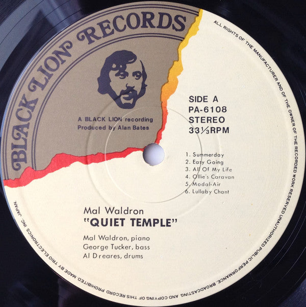 Mal Waldron - Les Nuits De La Negritude - Quiet Temple = クワイエット・テンプ...