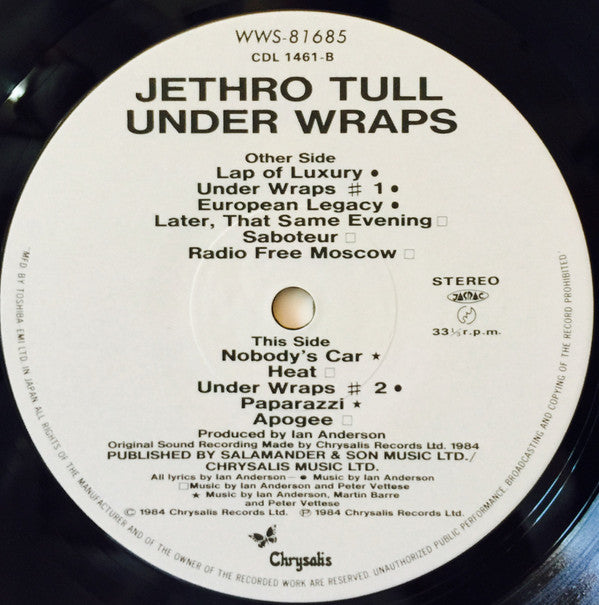 Jethro Tull = ジェスロ・タル* - Under Wraps = アンダー・ラッブス (LP, Album)