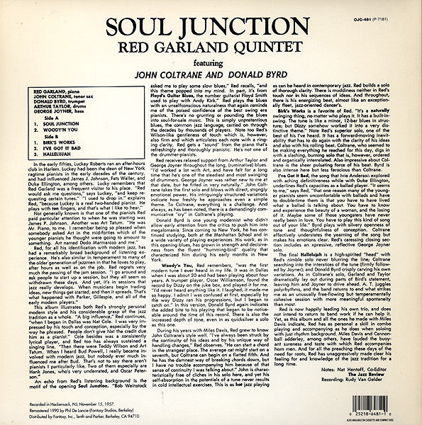 The Red Garland Quintet - Soul Junction(LP, Album, RE, RM)