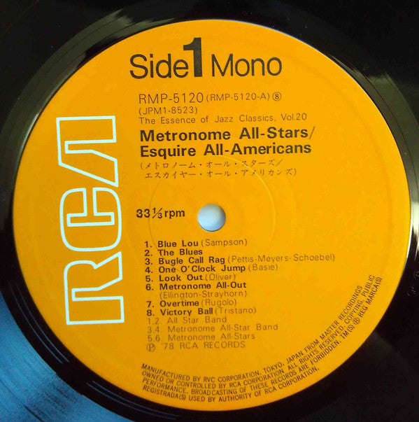 Various - Metronome All-Stars - Esquire All-Americans (LP, Mono)