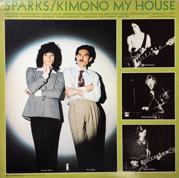 Sparks = スパークス* - Kimono My House = キモノ・マイ・ハウス (LP, Album)