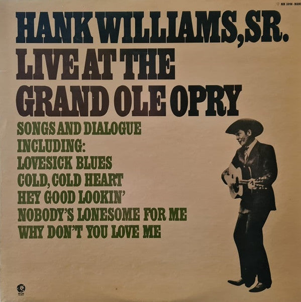 Hank Williams - Live At The Grand Ole Opry (LP, Album)