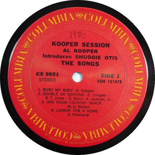 Al Kooper Introduces Shuggie Otis - Kooper Session (LP, Album, RE)