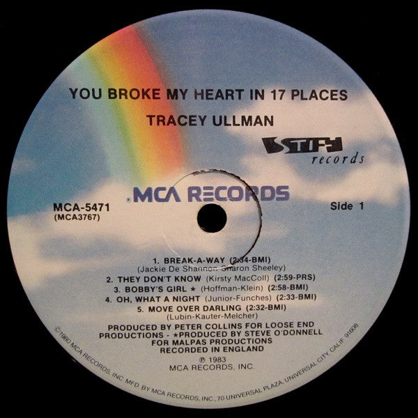 Tracey Ullman - You Broke My Heart In 17 Places (LP, Album)