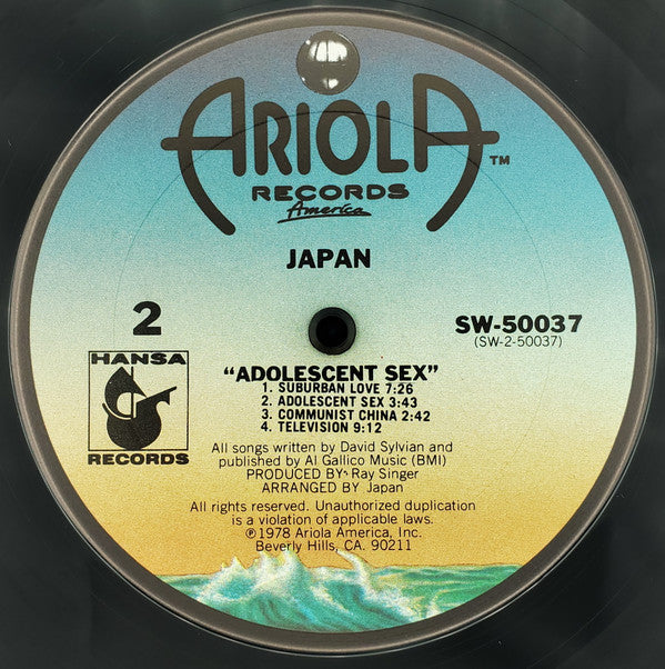Japan - Adolescent Sex (LP, Album)
