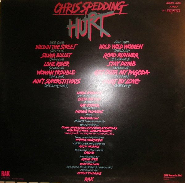 Chris Spedding - Hurt (LP, Album)
