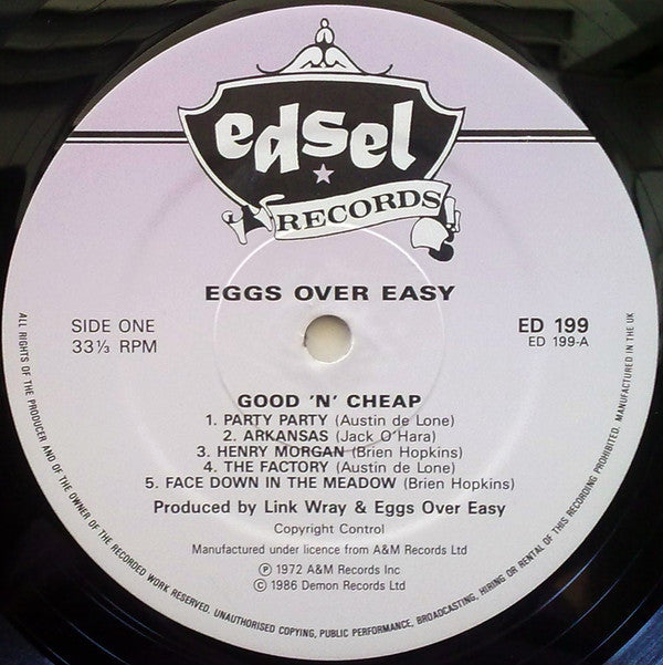 Eggs Over Easy - Good 'N' Cheap (LP, Album, RE)