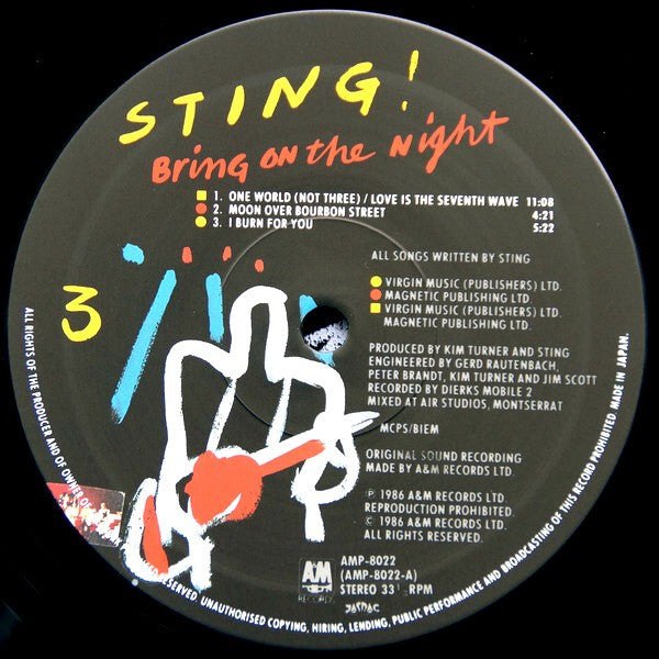 Sting - Bring On The Night (2xLP, Album)