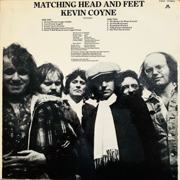 Kevin Coyne - Matching Head And Feet (LP, Album, Mis)