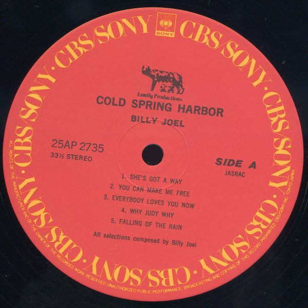 Billy Joel - Cold Spring Harbor (LP, Album, RE)