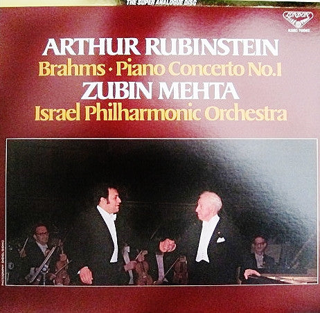 Arthur Rubinstein - Brahms: Piano Concerto No.1 In D Minor, Op.15(LP)