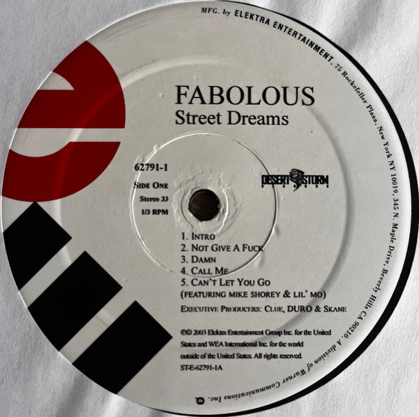 Fabolous - Street Dreams (2xLP, Album)