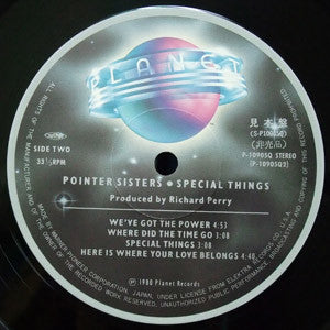 Pointer Sisters - Special Things (LP, Album, Promo)