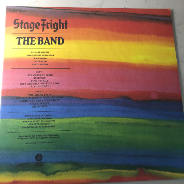 The Band - Stage Fright (LP, Album, Tex)