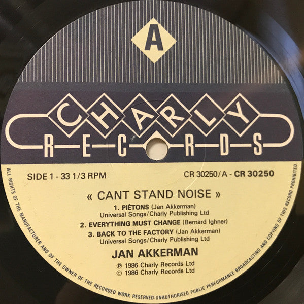 Jan Akkerman - Can't Stand Noise (LP, Album)