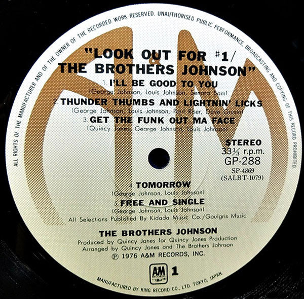 The Brothers Johnson* - Look Out For #1 (LP, Album)