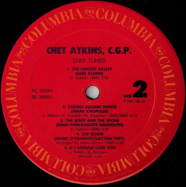 Chet Atkins, C.G.P.* - Stay Tuned (LP, Album, Pit)