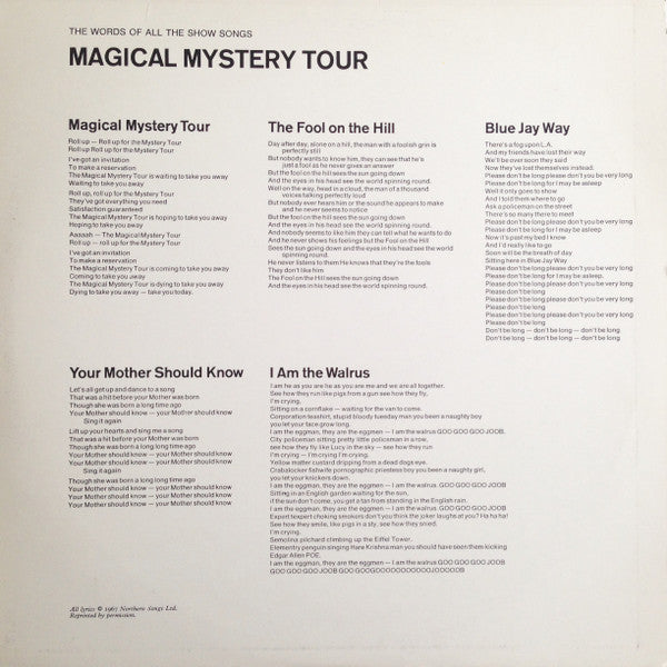 The Beatles - Magical Mystery Tour (LP, Comp, RE, Yel)