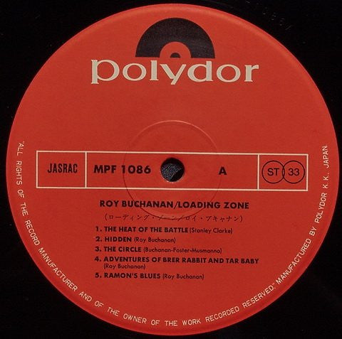 Roy Buchanan - Loading Zone (LP, Album)