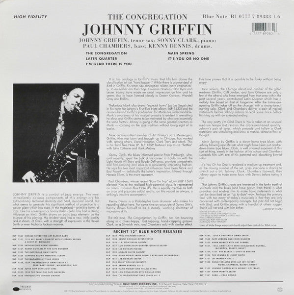 Johnny Griffin - The Congregation (LP, Album, Ltd, RE, RM, 180)
