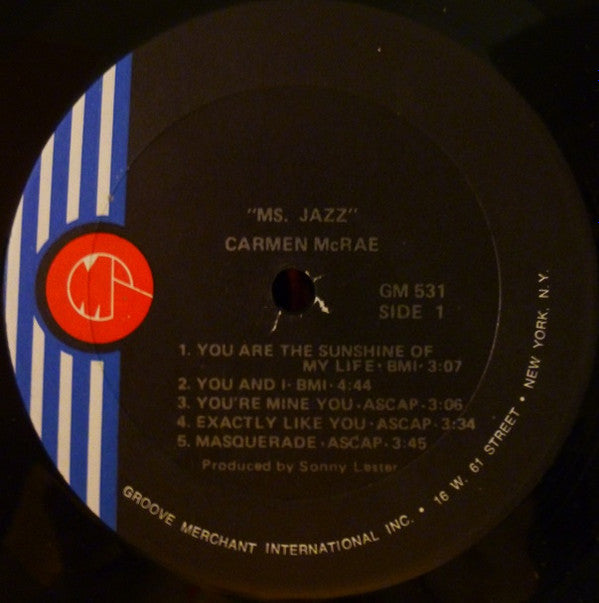 Carmen McRae - Ms. Jazz (LP, Album)