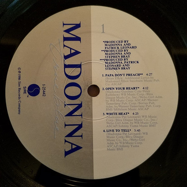 Madonna - True Blue (LP, Album, All)