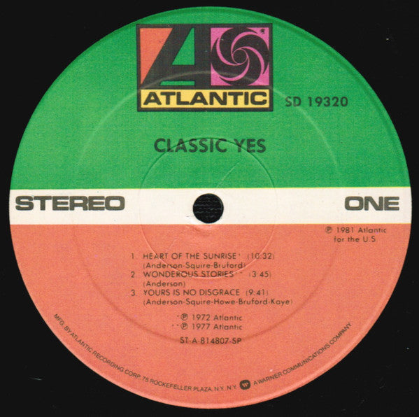 Yes - Classic Yes (LP, Comp, SP- + 7"", Single)