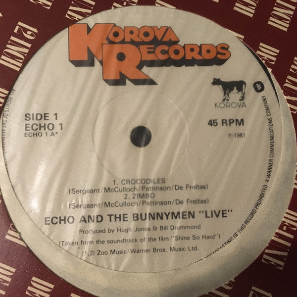 Echo & The Bunnymen - Echo & The Bunnymen ""Live"" (12"")