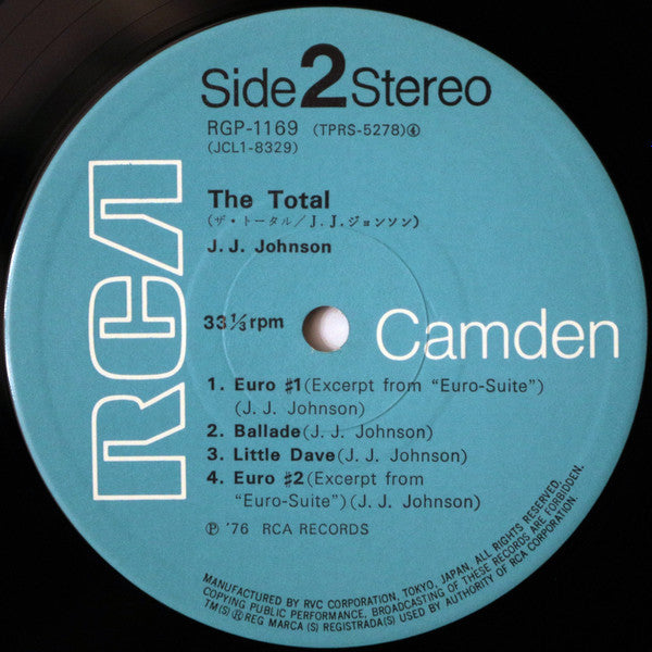 J.J. Johnson - The Total J.J. Johnson (LP, Album, RE)