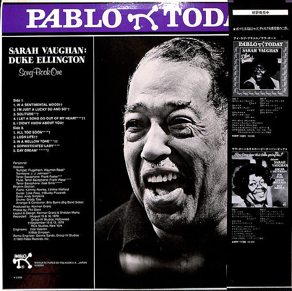 Sarah Vaughan - Duke Ellington Book One (LP, Album)