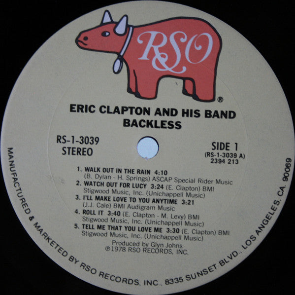 Eric Clapton - Backless (LP, Album, Ter)
