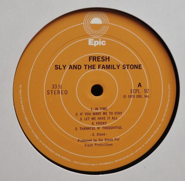 Sly & The Family Stone - Fresh (LP, Album)