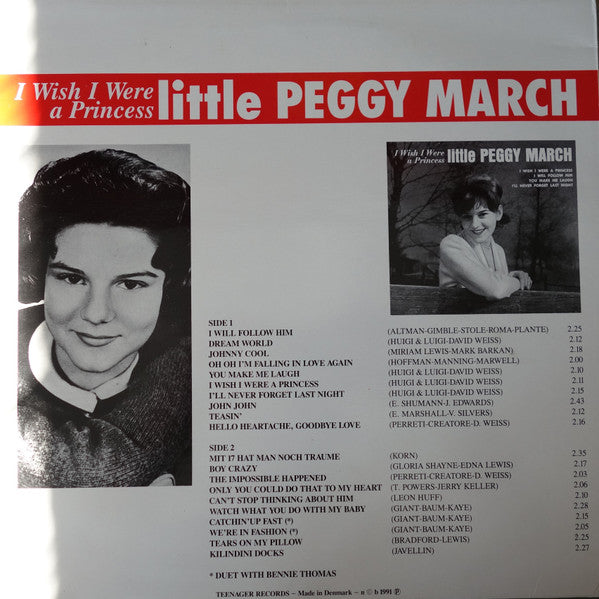 Little Peggy March* - I Wish I Were A Princess (LP, Comp)