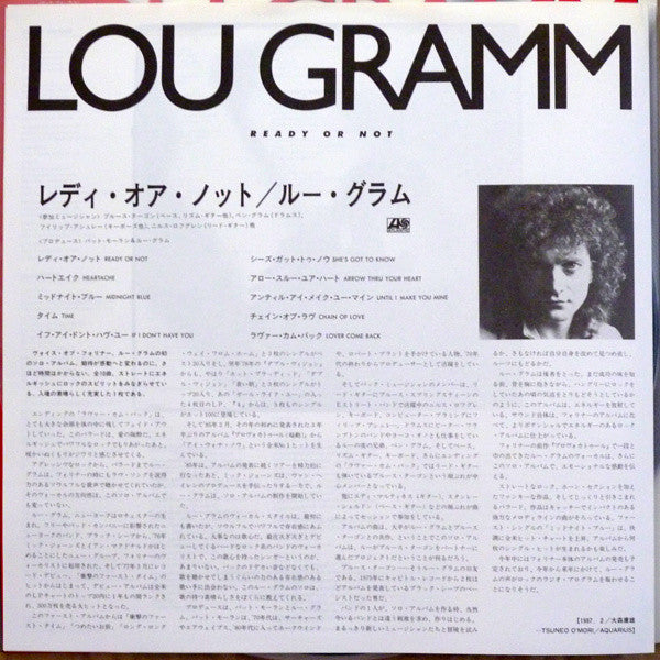 Lou Gramm - Ready Or Not (LP, Album)