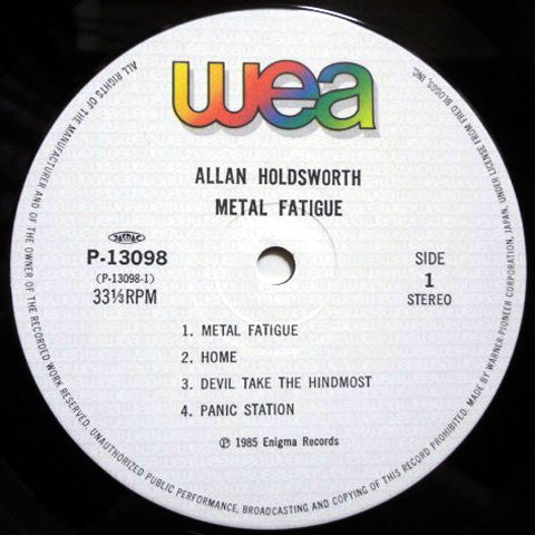 Allan Holdsworth - Metal Fatigue (LP, Album)