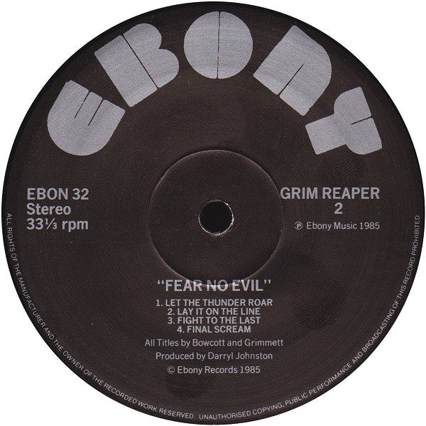 Grim Reaper (3) - Fear No Evil (LP, Album)