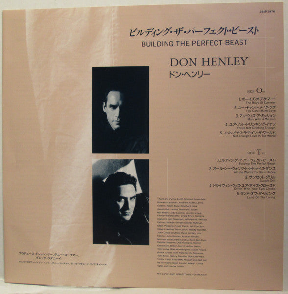 Don Henley - Building The Perfect Beast (LP, Album)