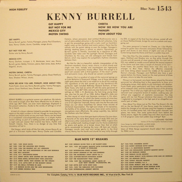 Kenny Burrell - Kenny Burrell (LP, Album, Mono, RE)