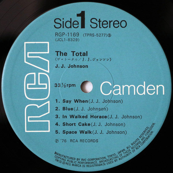 J.J. Johnson - The Total J.J. Johnson (LP, Album, RE)