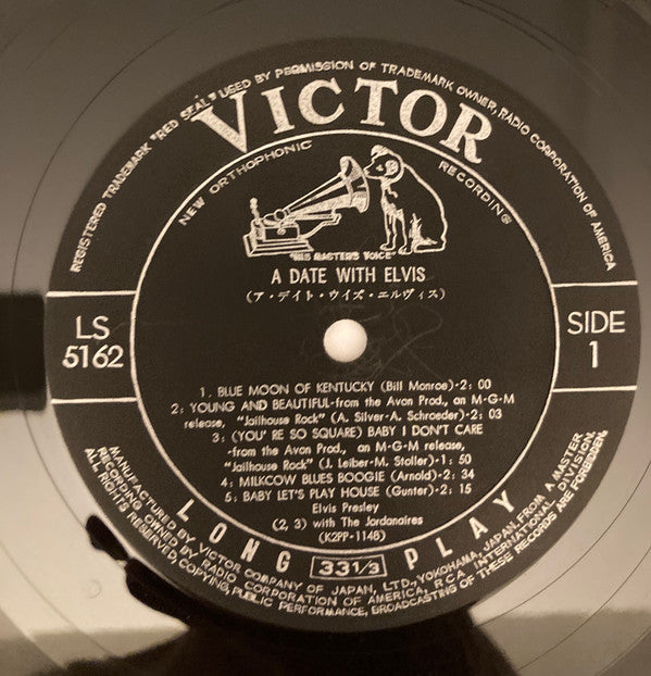 Elvis Presley - A Date With Elvis (LP, Comp, Mono)