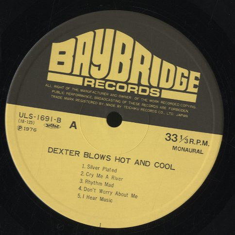 Dexter Gordon - Dexter Blows Hot And Cool (LP, Album, Mono, RE)