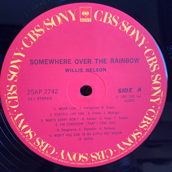 Willie Nelson - Somewhere Over The Rainbow (LP, Album)