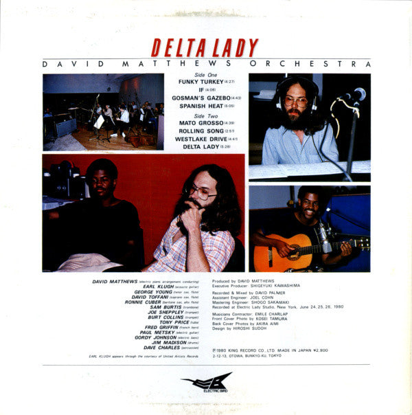 David Matthews Orchestra - Delta Lady (LP, Album)