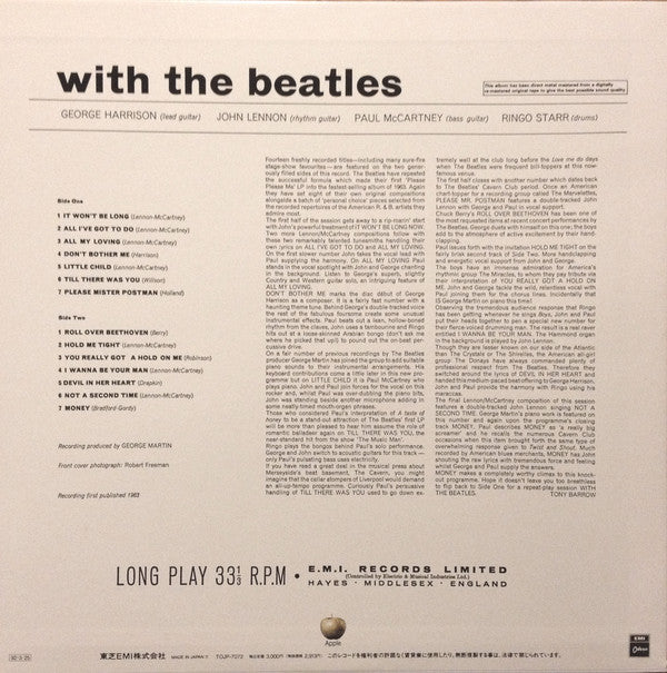 The Beatles - With The Beatles (LP, Album, Mono, Ltd, RE, RM)