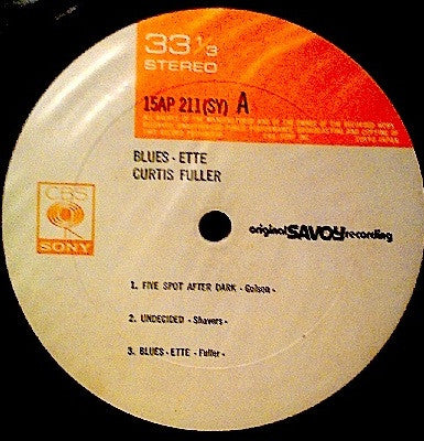 Curtis Fuller's Quintet - Blues-ette (LP, Album, RE)