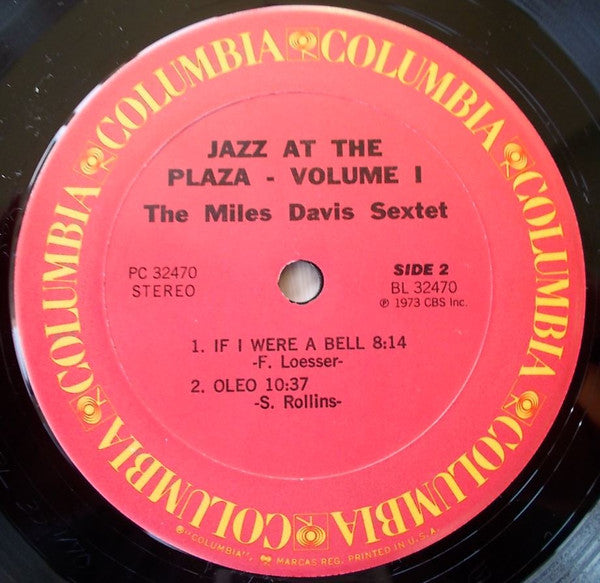 The Miles Davis Sextet - Jazz At The Plaza Volume 1 (LP, Album, RE)