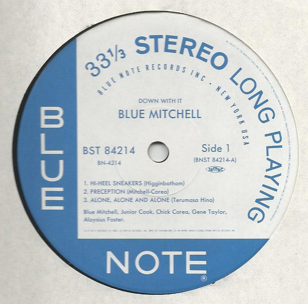 The Blue Mitchell Quintet - Down With It (LP, Album, Ltd, RE)
