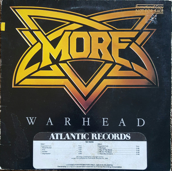 More (4) - Warhead (LP, Album)